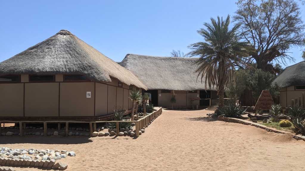 Reception and restaurant Sesriem Campsite Namibia