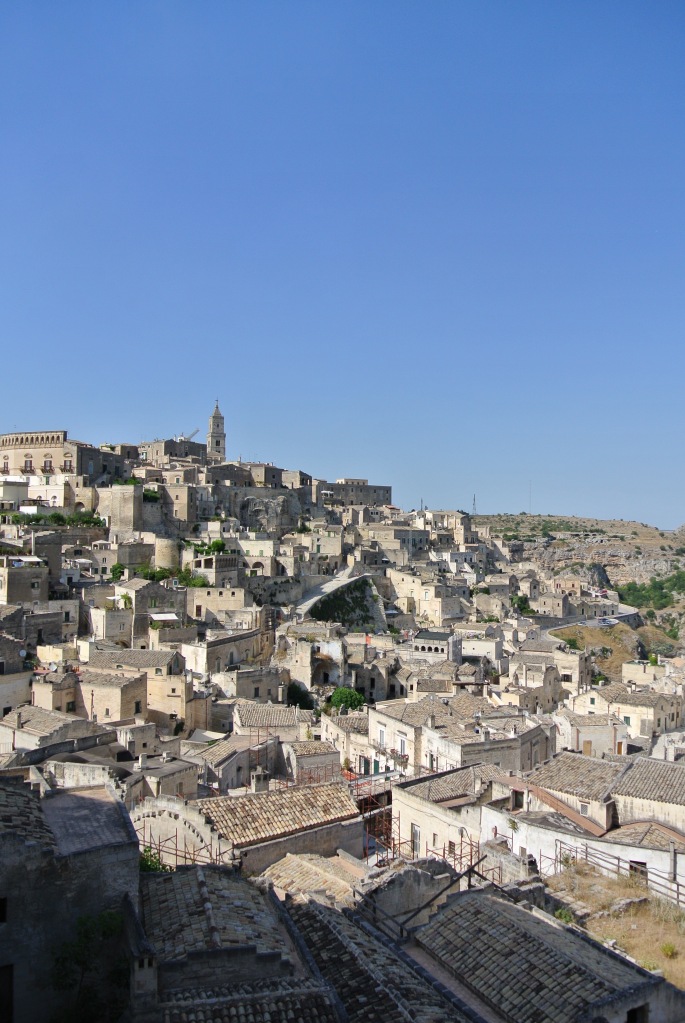 View over Matera in Basilicata, Italy