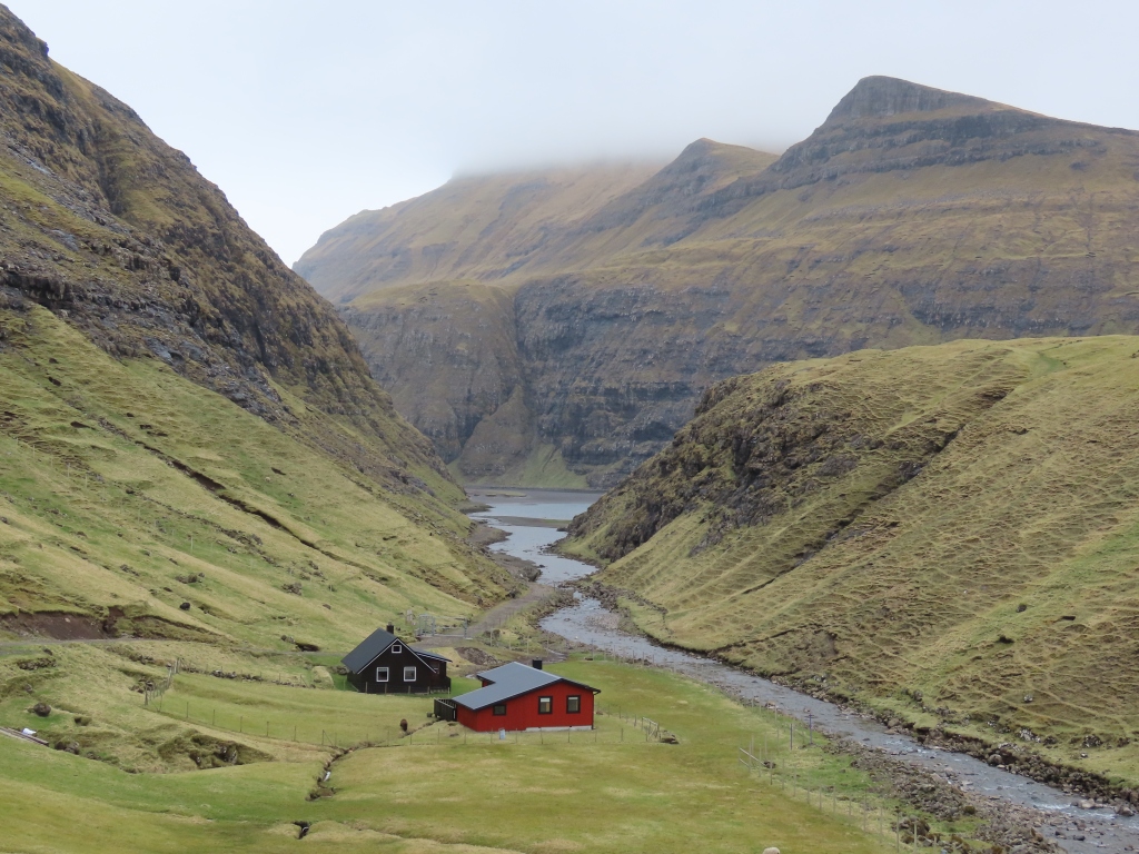 Idyllic houses in Saksun Faroe Islands
