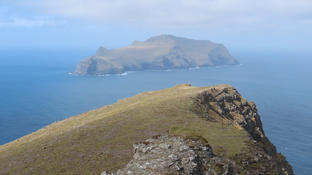 View of Mykines from Sorvagur in the Faroe Islands