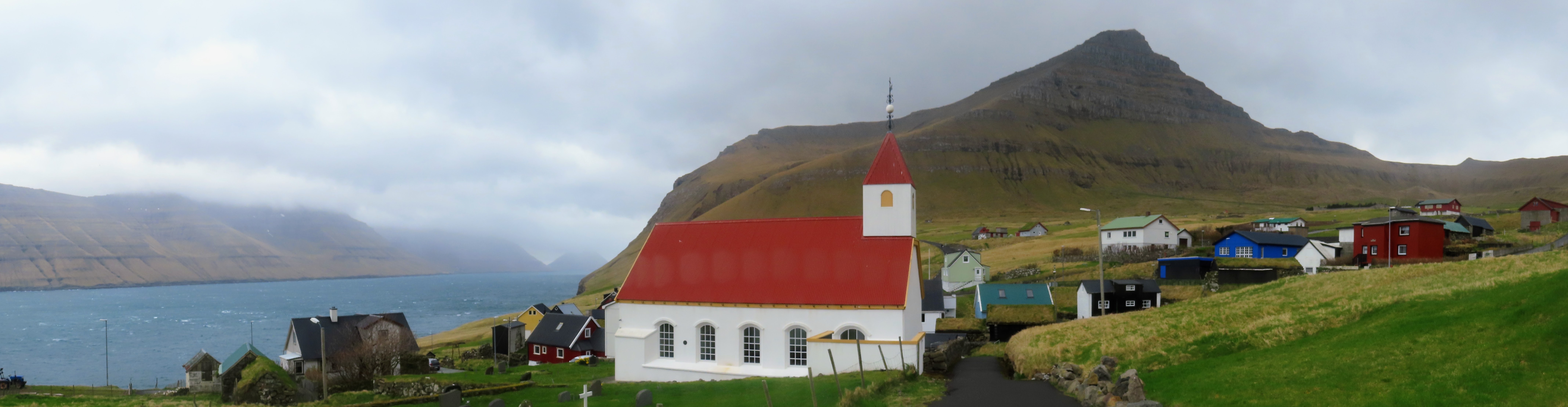 A town on the northern island of Kalsoy