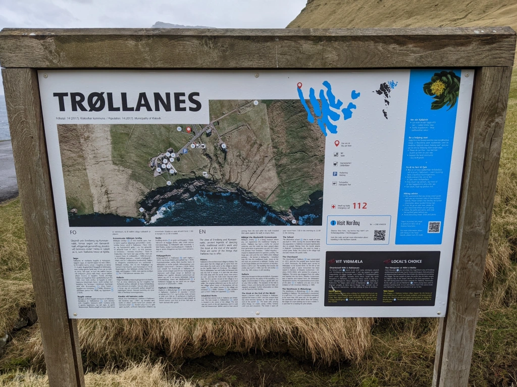 Trollanes tourism information sign