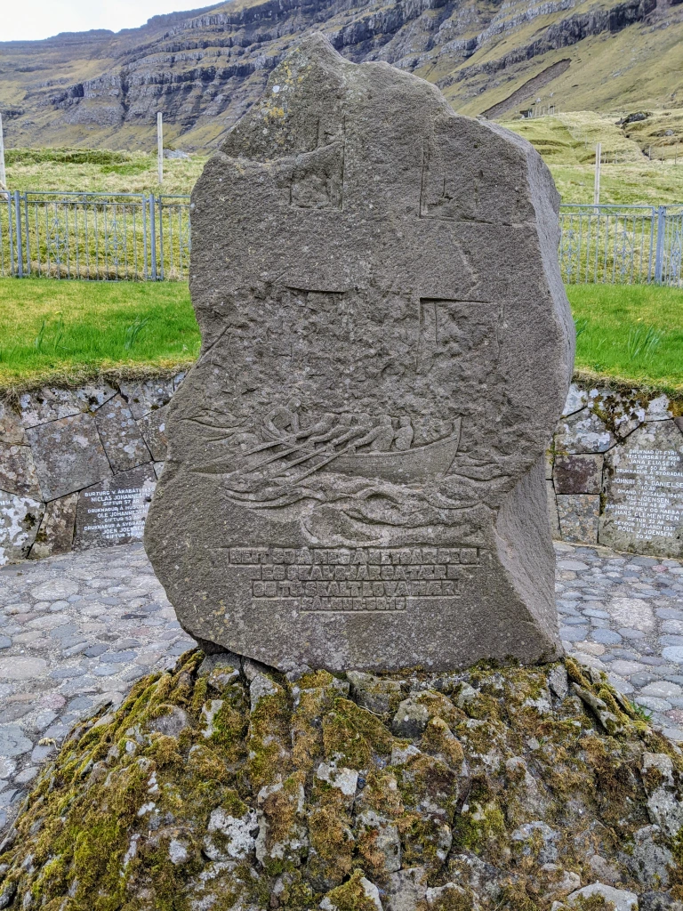 A runic stone in the Faroe Islands