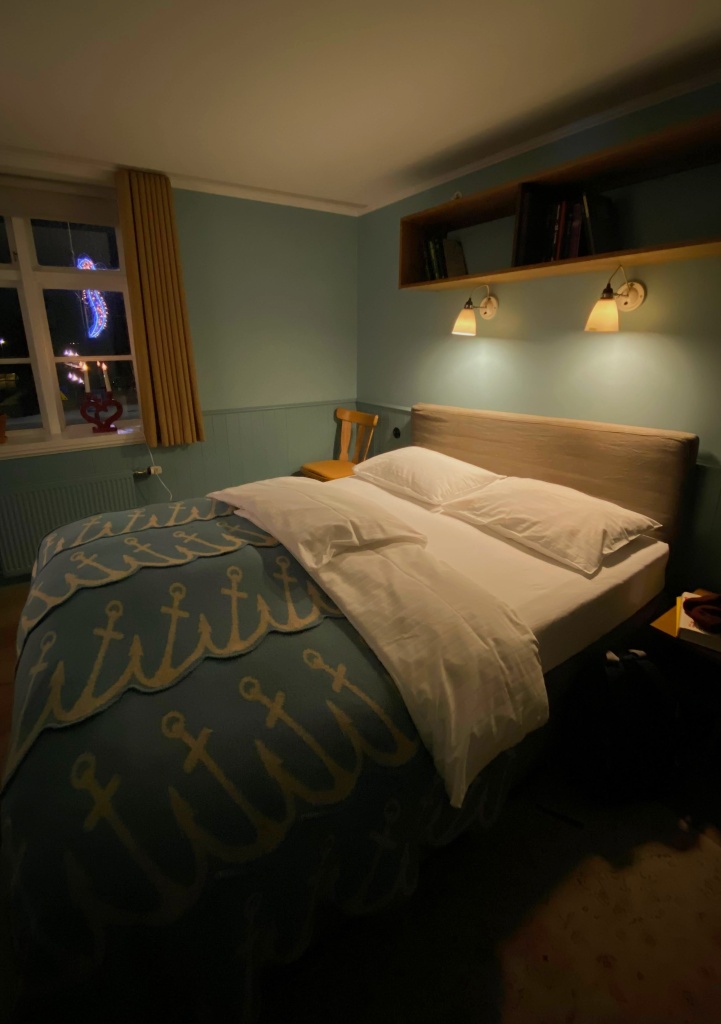 Cozy room of the Hotel Egilsen in Stykkisholmur, Iceland