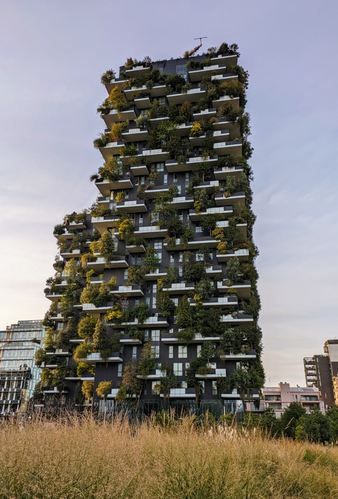 Bosco Verticale, an apartment complex in Milan, Italy, designed by Stefano Boeri Architects